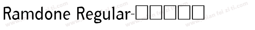 Ramdone Regular字体转换